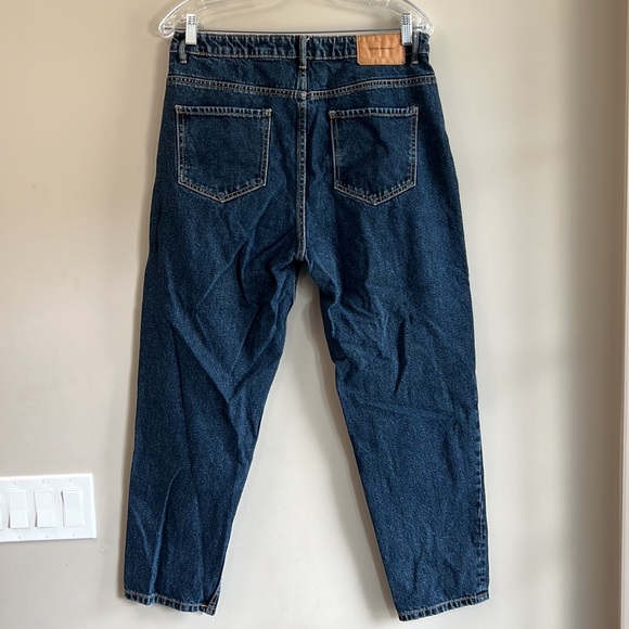 Zara Trafaluc Denimwear High Waisted Baggy Dark Jeans size 10 - Picture 4 of 11